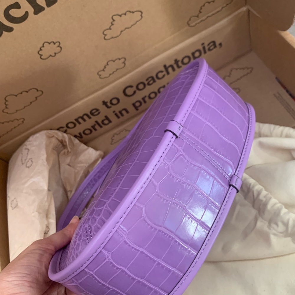 Coach Elegant Purple Shoulder Bag - Picture 10 of 13